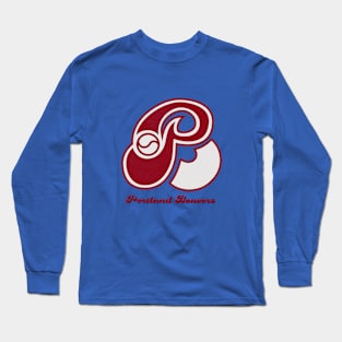 Historical Portland Beavers PCL Baseball Long Sleeve T-Shirt